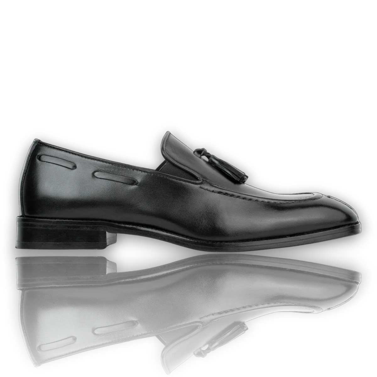 1900-Classic Gentleman Tassel Loafers Black