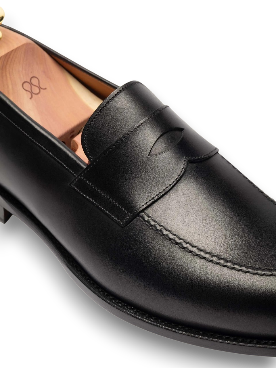 1900-Classic Gentleman Penny Loafers Black