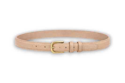 1900-Refined Leather Belt – Beige
