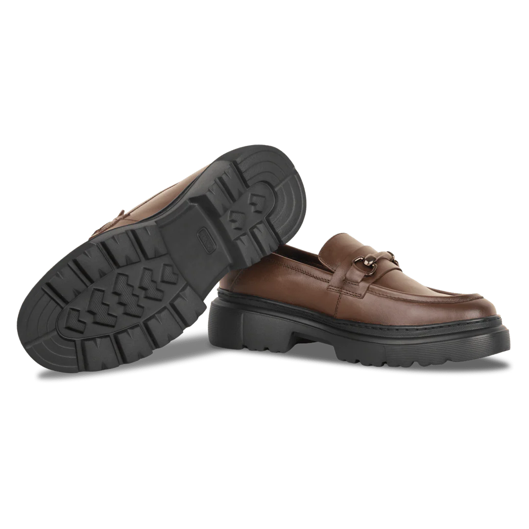 1900-Classic Platform Loafers – Brown