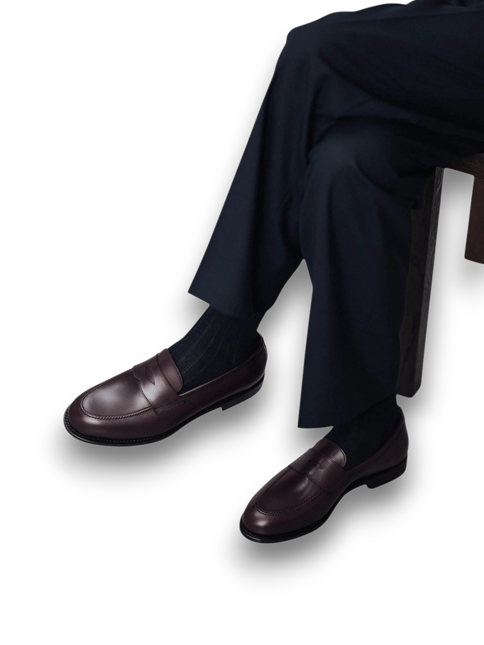1900-Classic Gentleman Penny Loafers Brown