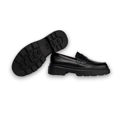 1900-Classic Platform Loafers – Black