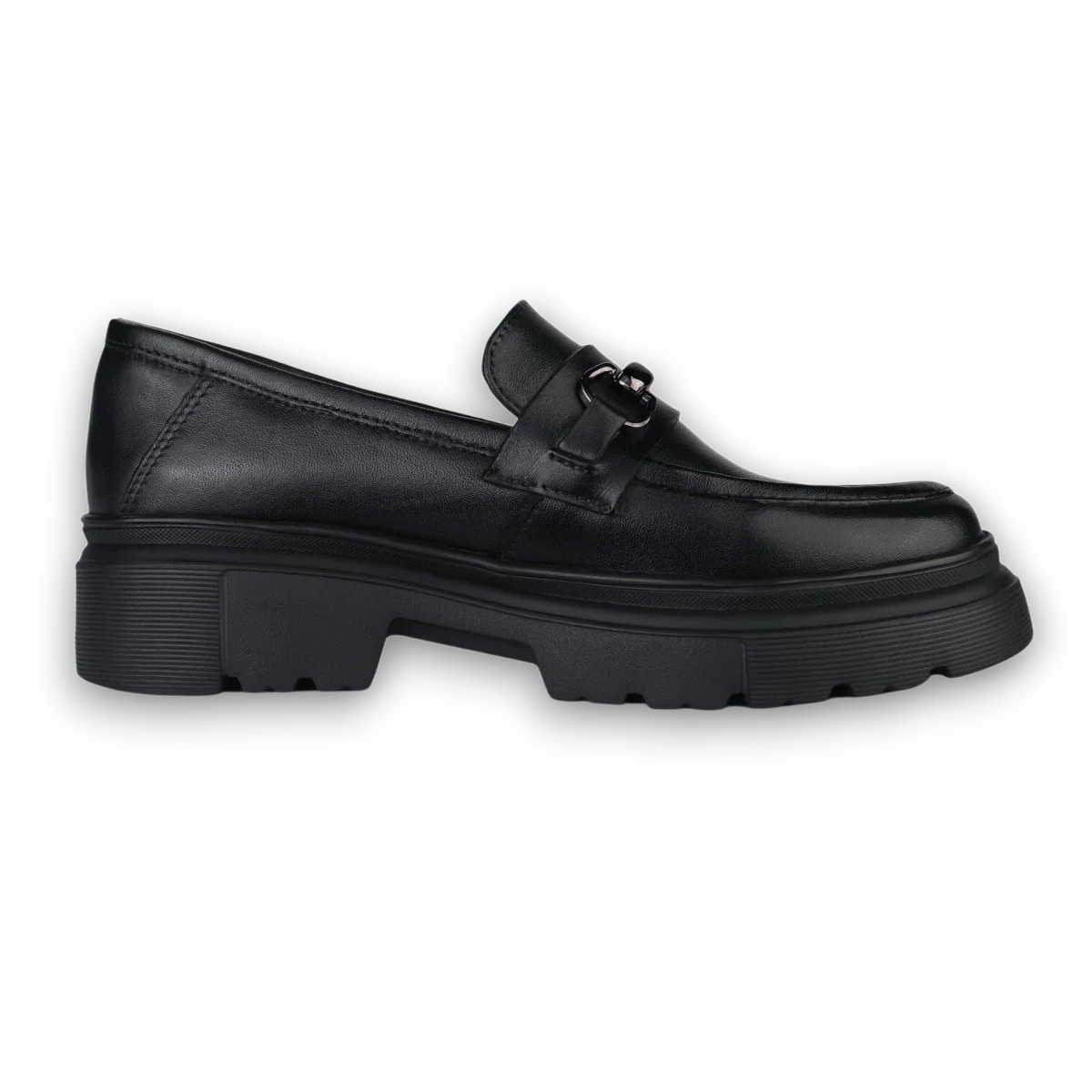 1900-Classic Platform Loafers – Black