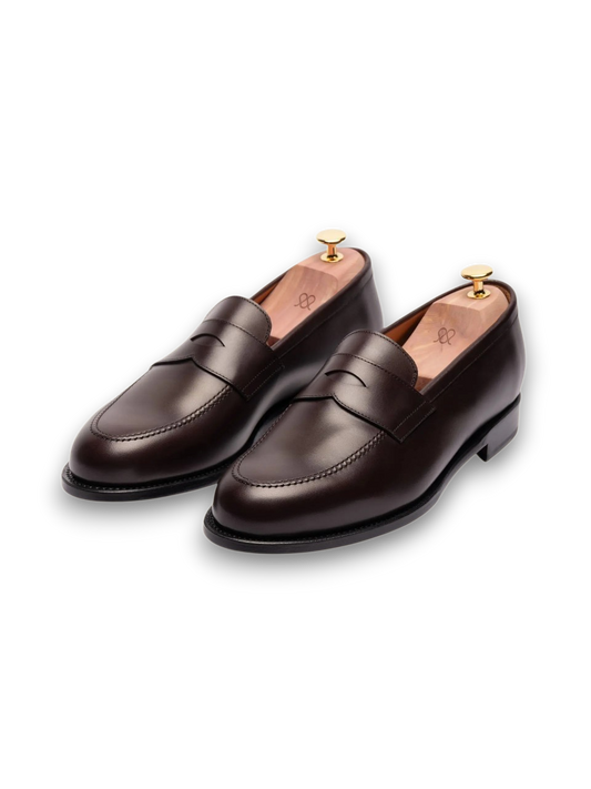 1900-Classic Gentleman Penny Loafers Brown