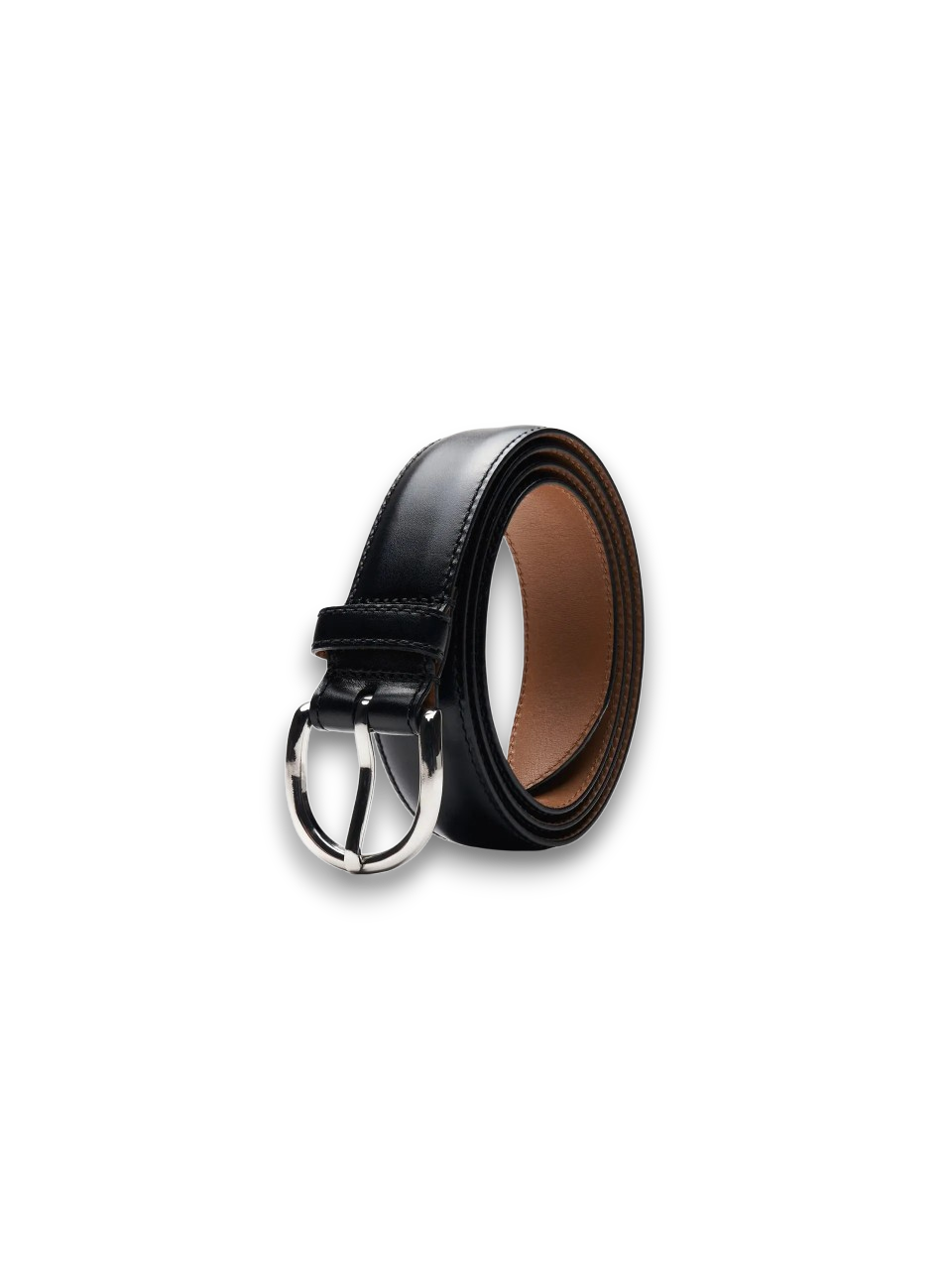 1900-Classic Leather Belt-Black