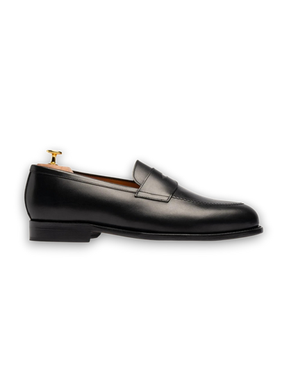 1900-Classic Gentleman Penny Loafers Black