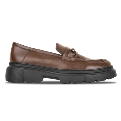 1900-Classic Platform Loafers – Brown