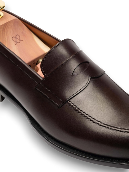 1900-Classic Gentleman Penny Loafers Brown