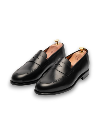 1900-Classic Gentleman Penny Loafers Black