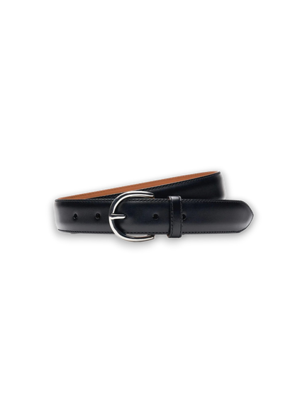 1900-Classic Leather Belt-Black