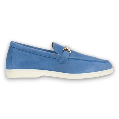 1900- Classic Suede Horsebit Loafers – Blue