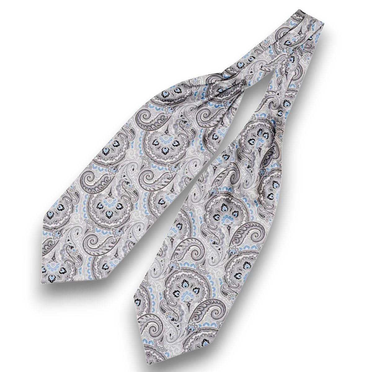 1900 Gentleman Ascot Tie White