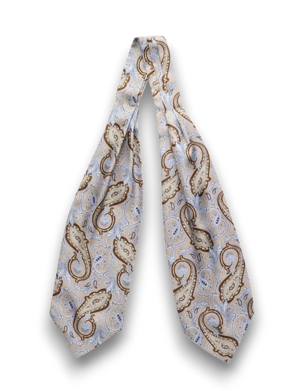 1900 Gentleman Ascot Tie Bleu