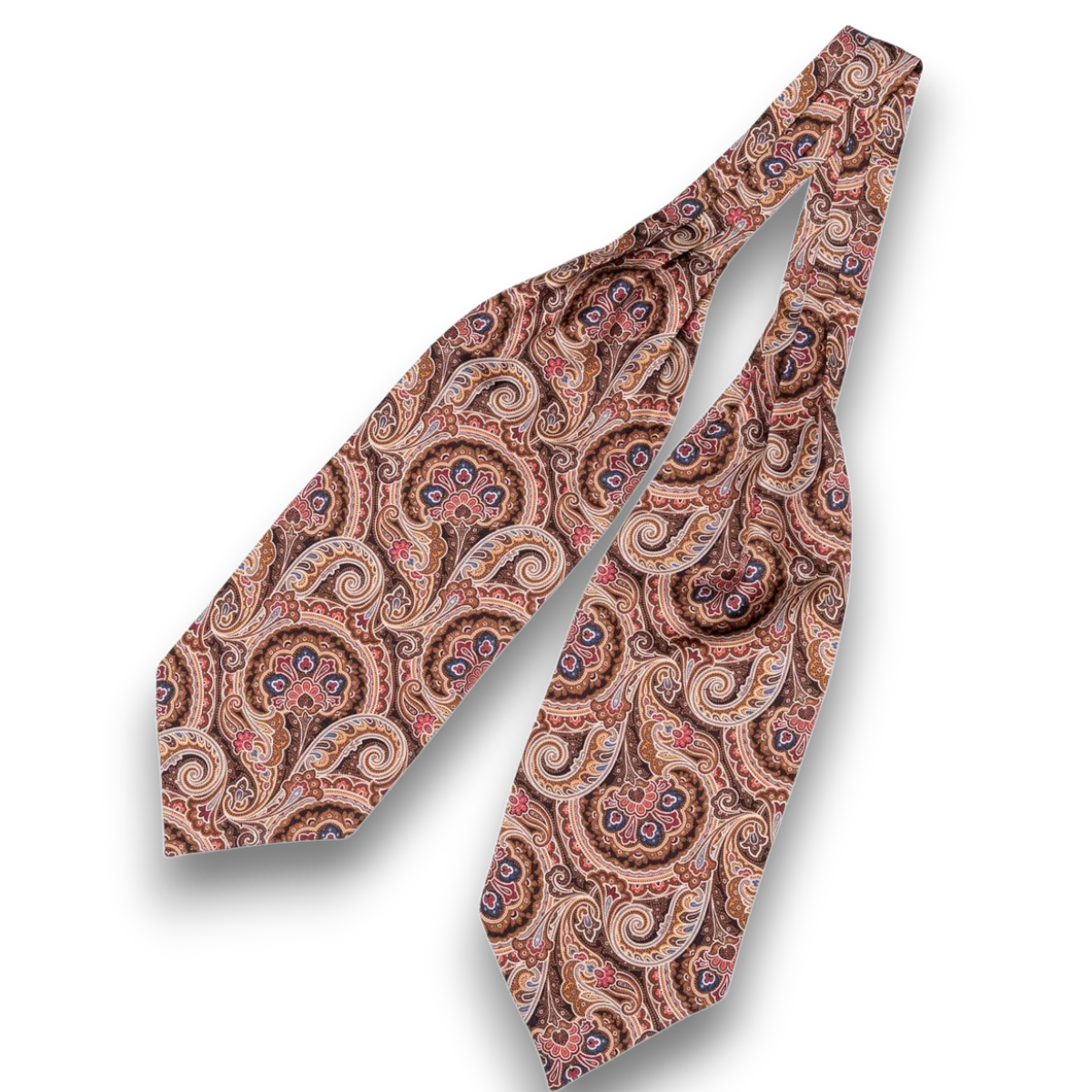 1900 Gentleman Ascot Tie Brown