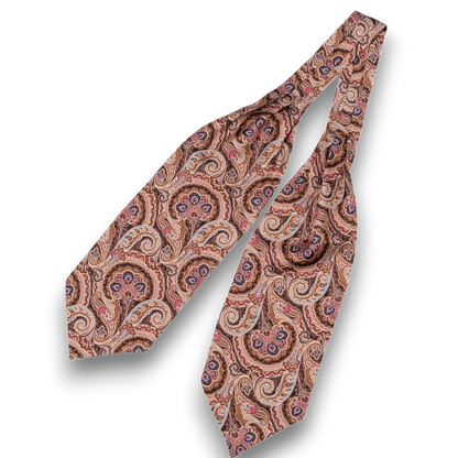 1900 Gentleman Ascot Tie Brown