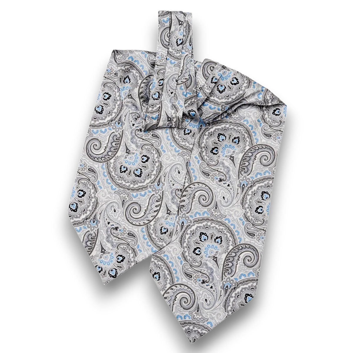 1900 Gentleman Ascot Tie White