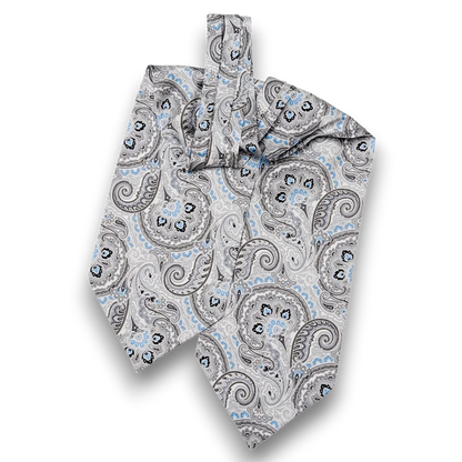1900 Gentleman Ascot Tie White