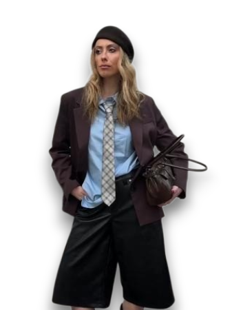 1900 Elegant Vintage checkered Tie – Women