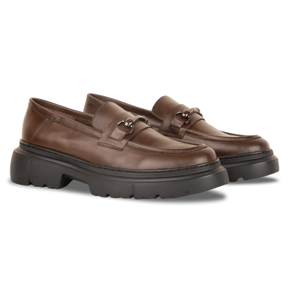 1900-Classic Platform Loafers – Brown