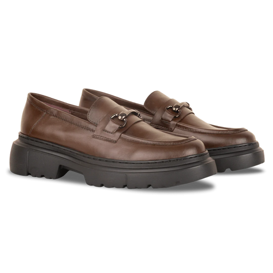 1900-Classic Platform Loafers – Brown