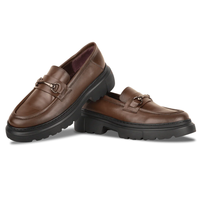 1900-Classic Platform Loafers – Brown